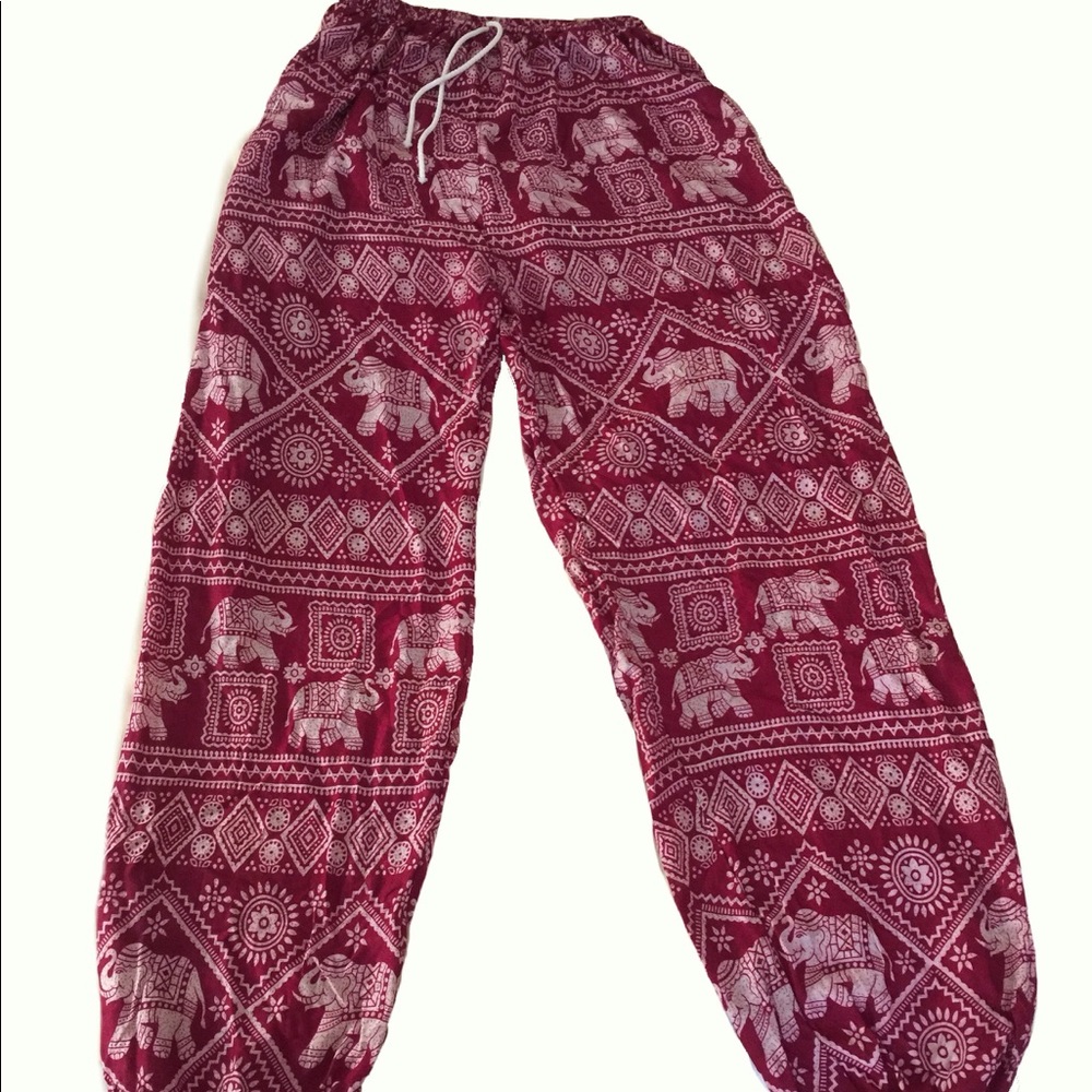 Bamboo house elephant pants